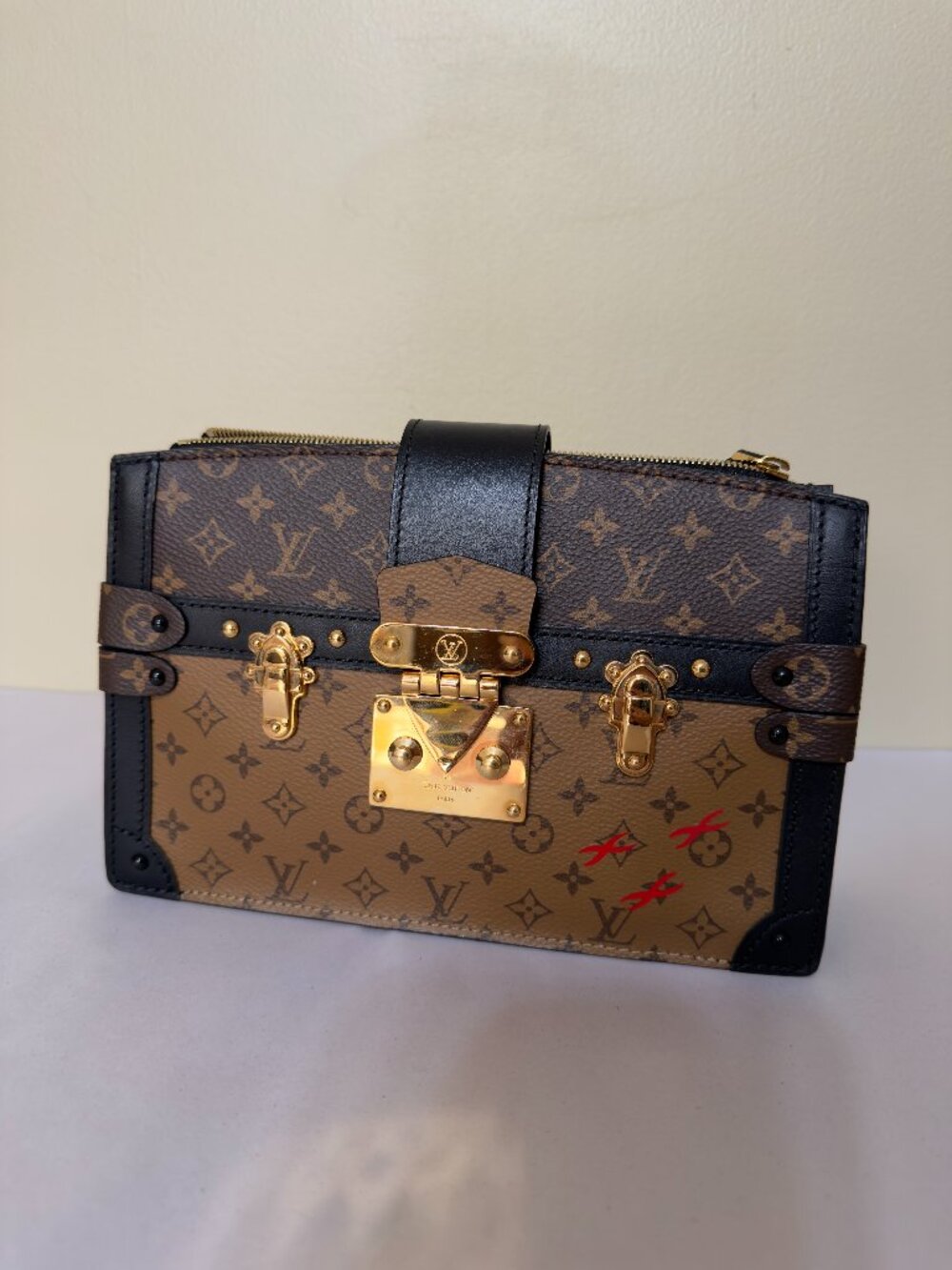 Louis Vuitton Reverse Monogram Trunk Clutch